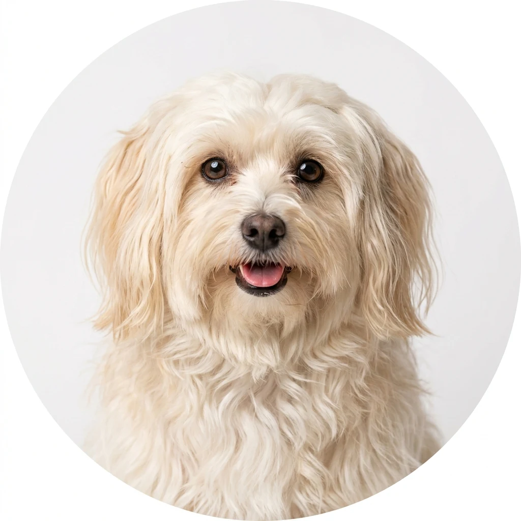 Havanese dog — studio head-and-shoulders portrait showing typical coat color and facial features
